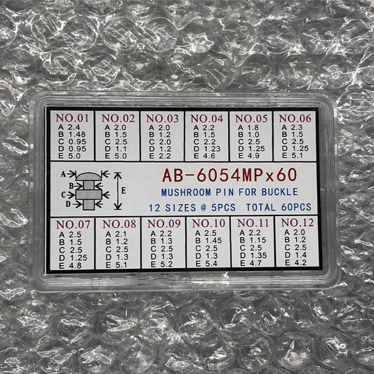 60PCS Center Locking Pins with Mushroom Heads for Clasp Bottom Refill, durable watch accessory.