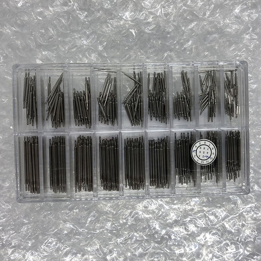 Stainless steel Double Flange 1.2mm watch spring bars, 18 sizes, 360PCS kit