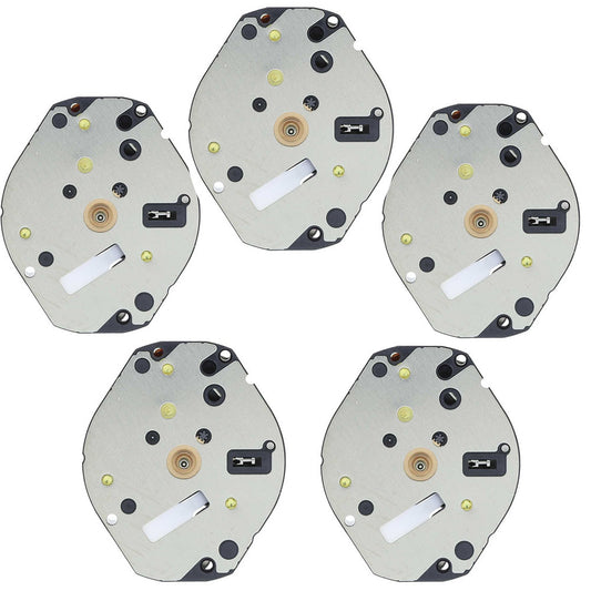 Hattori Epson TMI AL20E quartz watch movement, Japan-made, 5-pack, precision timing components.
