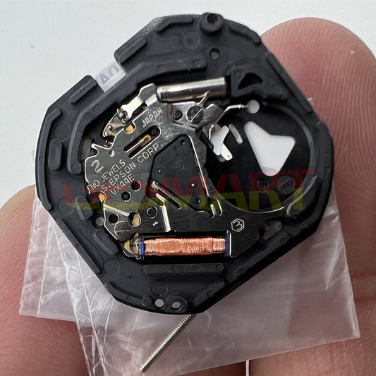 Hattori Epson VX44E white quartz watch movement for precise timekeeping in watch accessories.