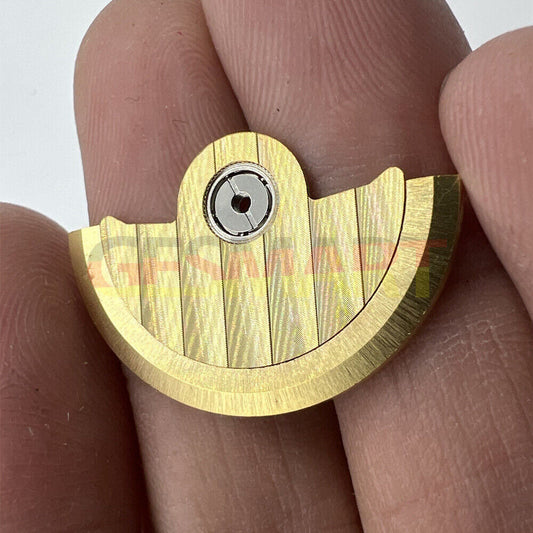Golden Line Wave carved rotor oscillating weight by Golden Line, designed for Miyota NH35 NH36 watch movements, enhancing precision.