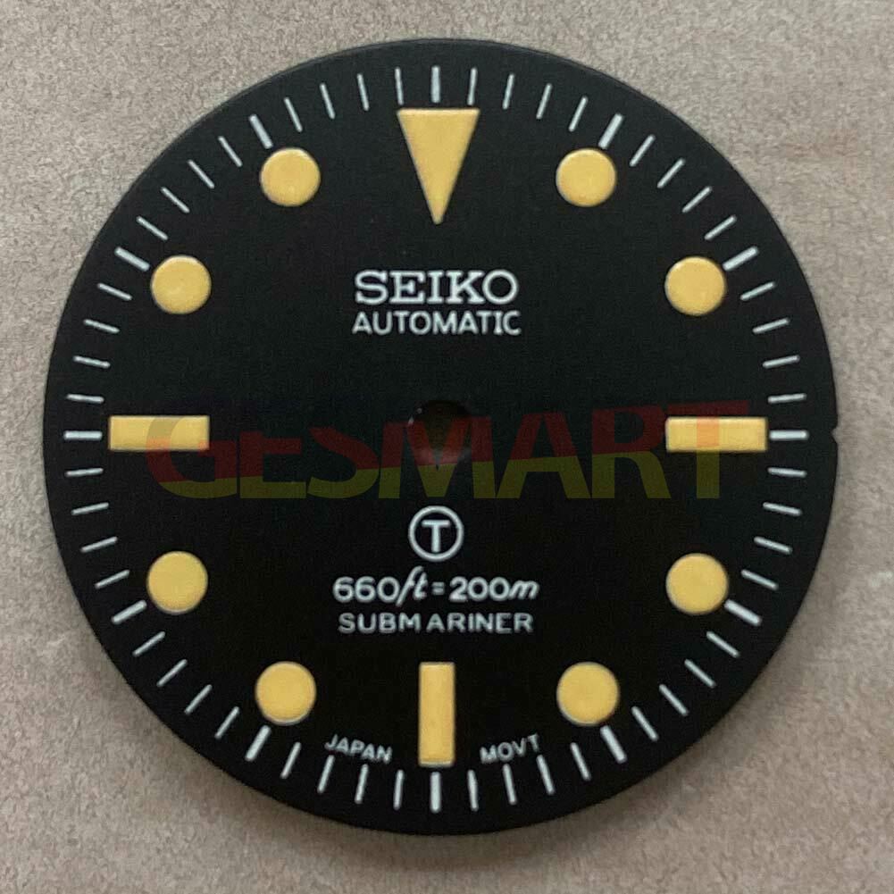 28.50mm Watch Dial Green Luminous Suitable for NH35/NH36 Movement Watch #A05