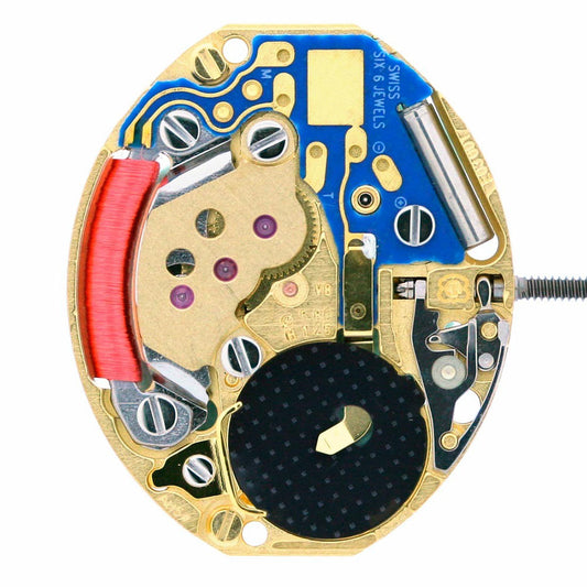 ETA E03.001 quartz watch movement with 2 hands, Swiss precision for watch accessories.