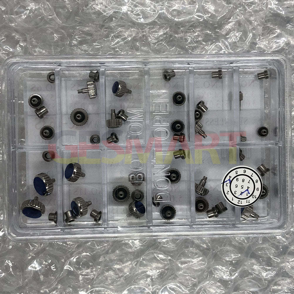 AC-663S Stainless Steel Screw Type Crown Each 2PCS 12 Types Total 24PCS