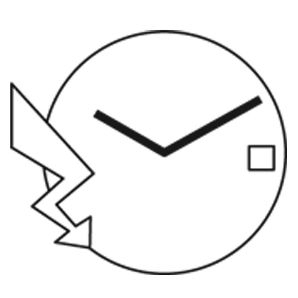 ETA E63.041 watch dial showing quartz movement, 2 hands, date window at 3 o'clock, Swiss precision