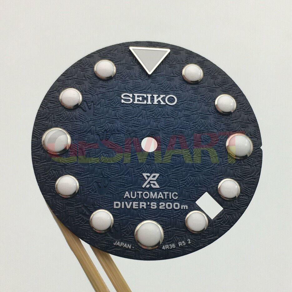 Luminous 28.5mm watch dial for NH35 movement, perfect for precise timekeeping upgrades.