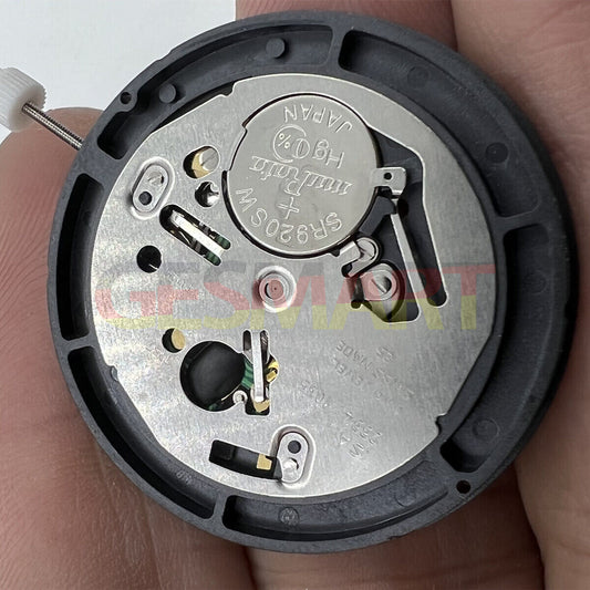 ISA 2334 black dial quartz watch movement replacement for precise timekeeping in watch repairs
