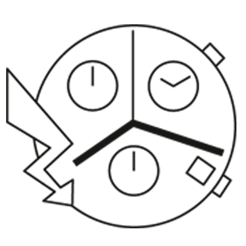 ETA G10.962 chronograph watch with 3 subdials and date display, featuring precise Swiss quartz movement by ETA.