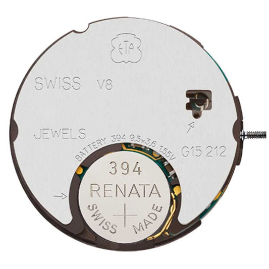 Swiss ETA G15.212 quartz watch movement with 3 hands and date function for precise timekeeping