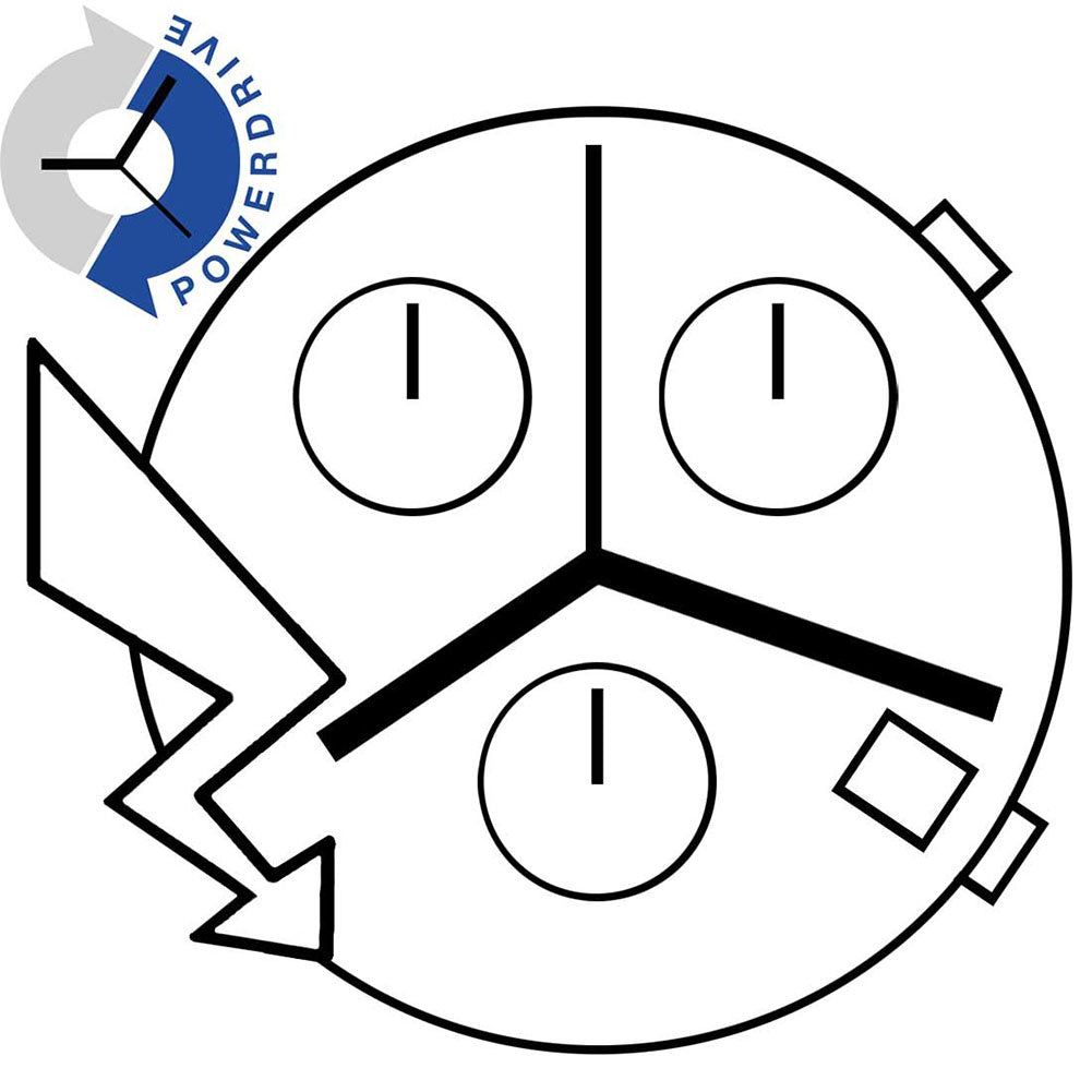 Swiss ETA G15.212 quartz watch movement with 3 hands and date, ensuring precise timekeeping performance.