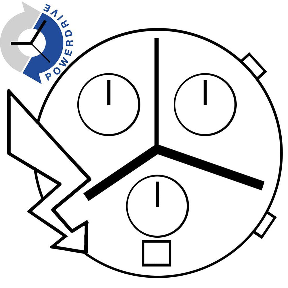 Swiss ETA G15.212 quartz movement with 3 hands and date for precise watch accessories by ETA.
