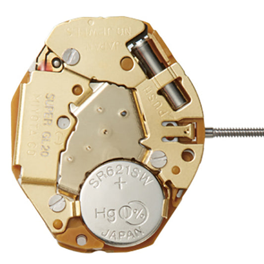 Miyota GL20 Japan quartz movement for precise timekeeping in premium watch accessories.