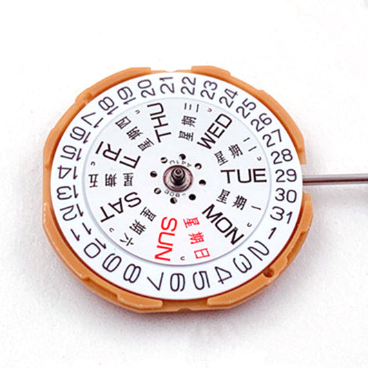 Miyota GM00 Japan Quartz watch movement with English date display, reliable precision by Miyota.