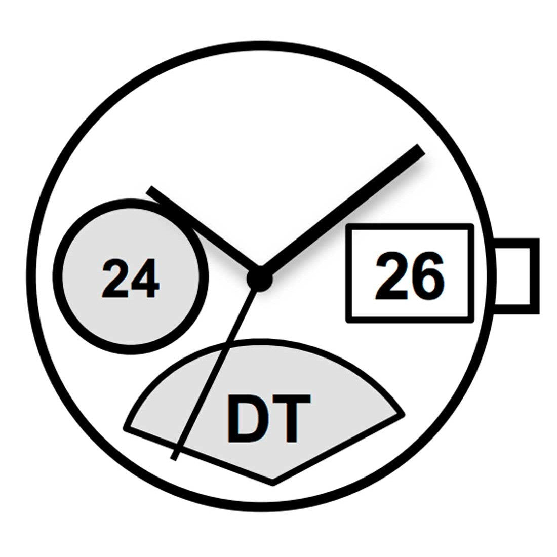 Miyota GP03 Japan Quartz watch movement showcasing precision engineering for accurate timekeeping.