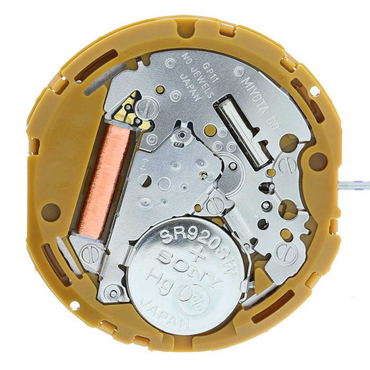 Miyota GP11 Japan Quartz Movement close-up showcasing precise watch accessory mechanism