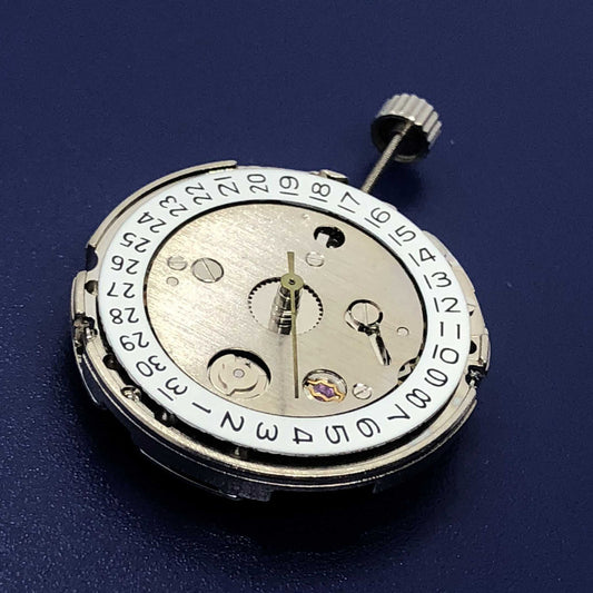 DG2813 automatic mechanical watch movement with T16 3-hand design and single calendar feature for precise timekeeping.