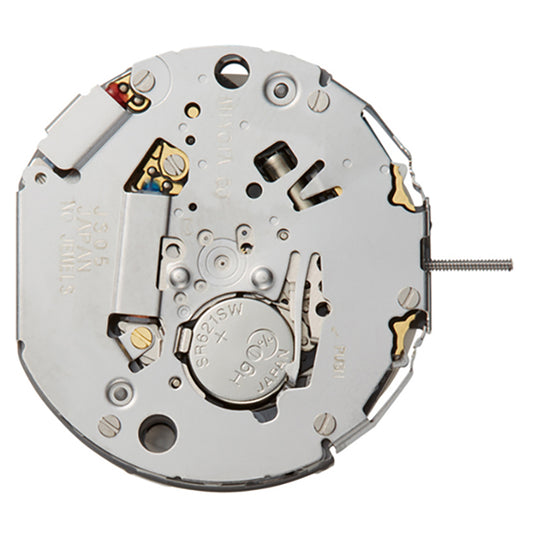 Miyota JS05 quartz watch movement showcasing precise Japan-made craftsmanship and reliable timekeeping.
