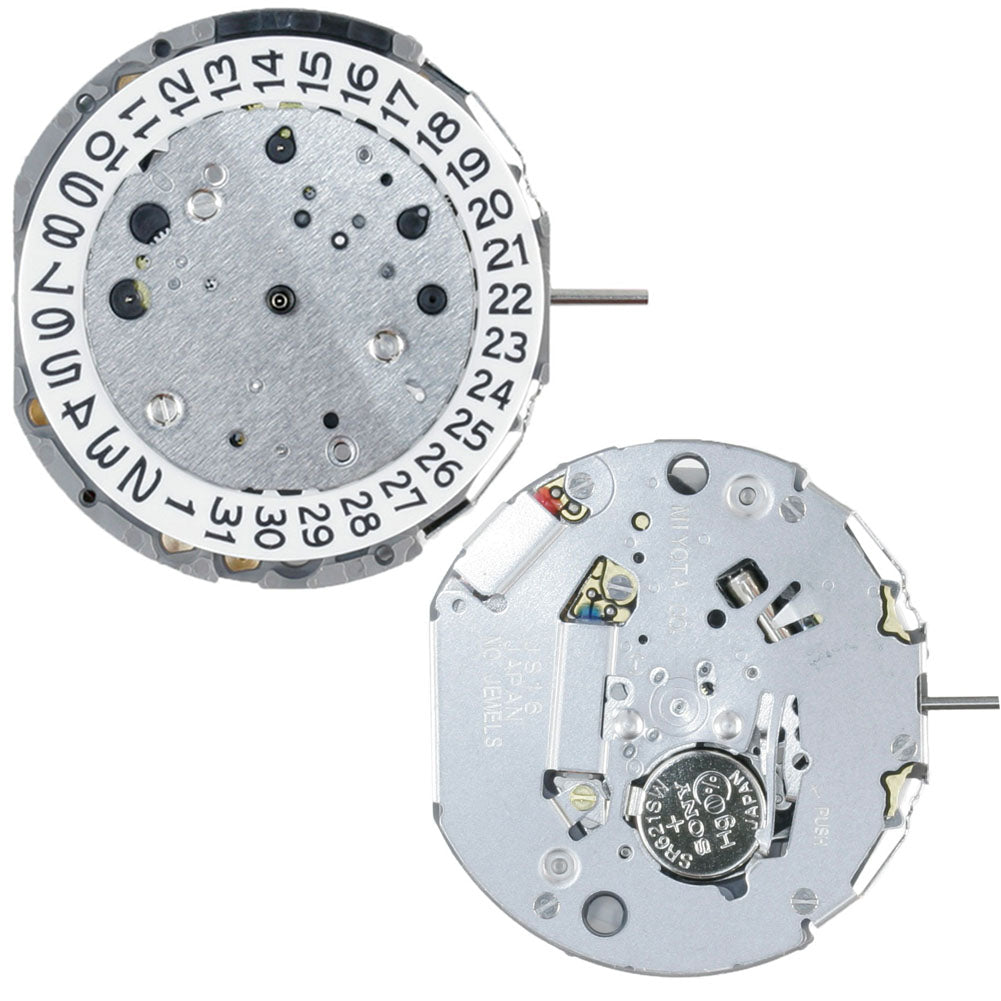 Mouvement à quartz japonais Miyota JS16, fabriqué au Japon