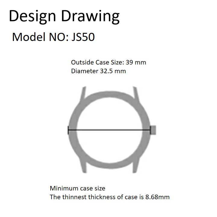 Miyota JS50 Japan Quartz watch movement mechanism, precise timekeeping by Miyota brand craftsmanship