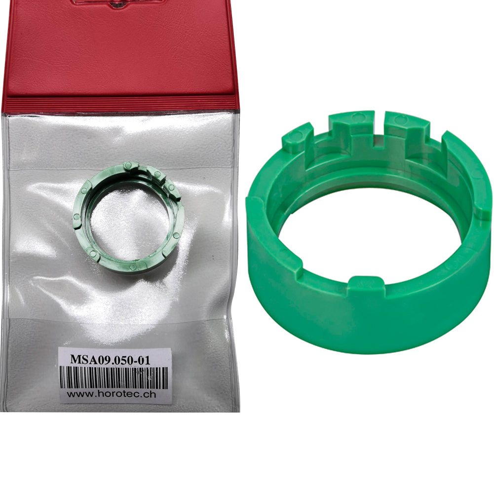 Horotec MSA09.050-01 plastic movement holder for Valjoux 7750, durable watch repair accessory for secure movement maintenance.