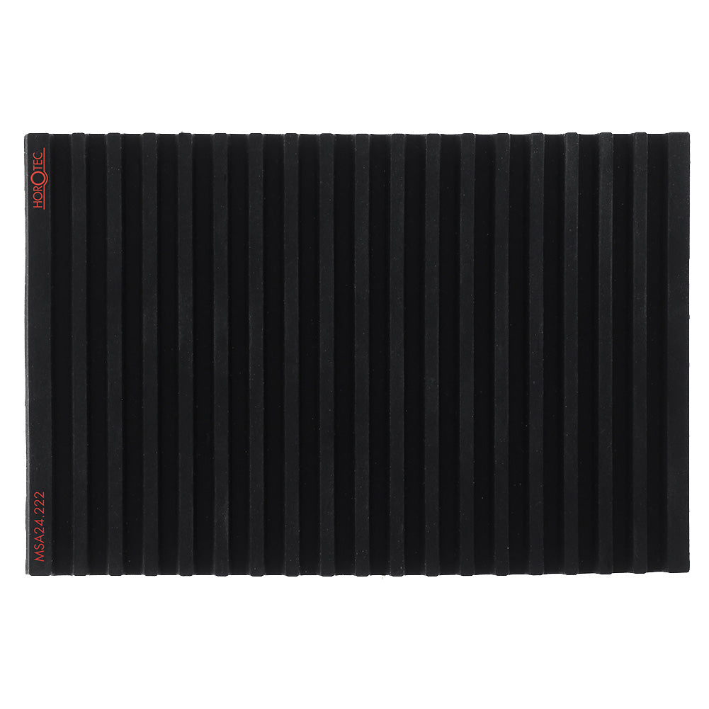 Horotec MSA24.222 black silicone anti-slip bench mat with 19 grooves for watchmaking tools organization