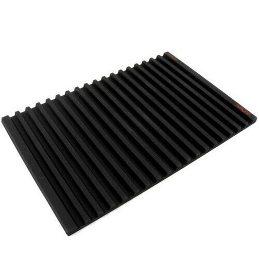 Horotec MSA24.222 black silicone anti-slip bench mat with 19 grooves for watchmaking tools organization