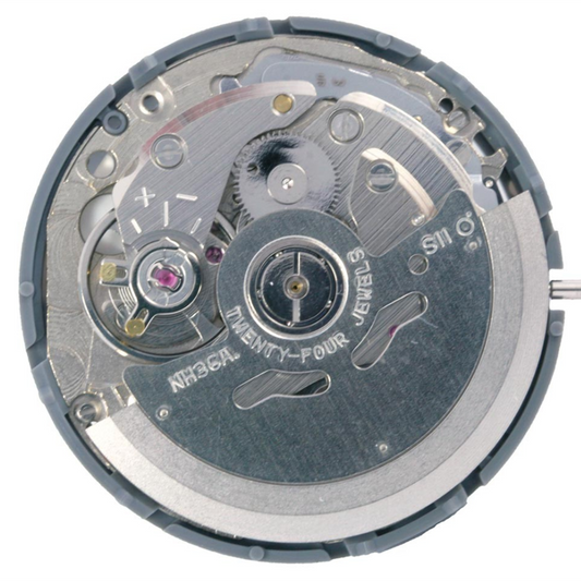 Seiko SII NH36A automatic watch movement, Japan made, precise and durable mechanism for watch repairs.