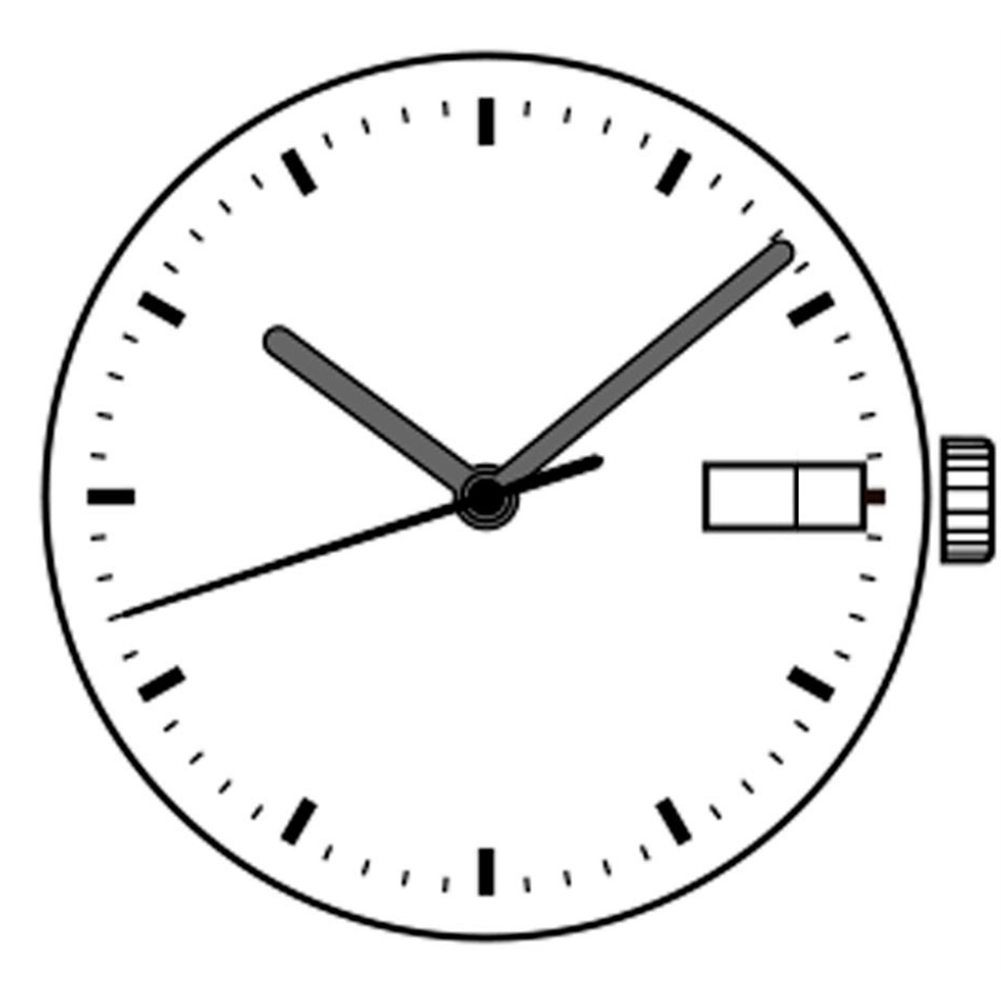 Seiko SII NH36A automatic watch movement, Japan-made durable mechanism for precise repairs.