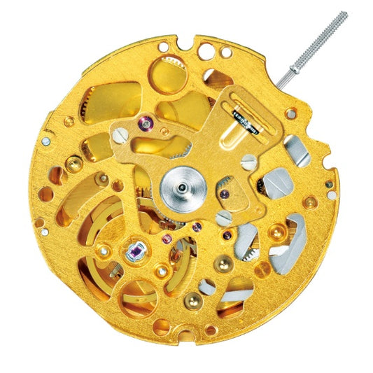 Seiko SII NH71A automatic movement close-up showing Japan-made precision components for watch repair.