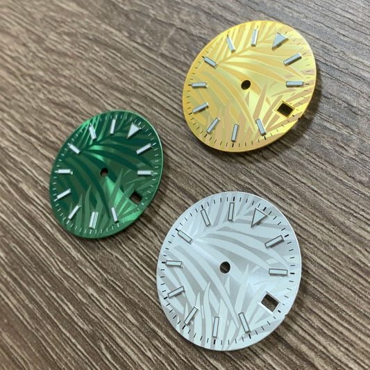 28.5MM blue luminous watch dial for ETA2836, 8215, 821A, 2813 movements