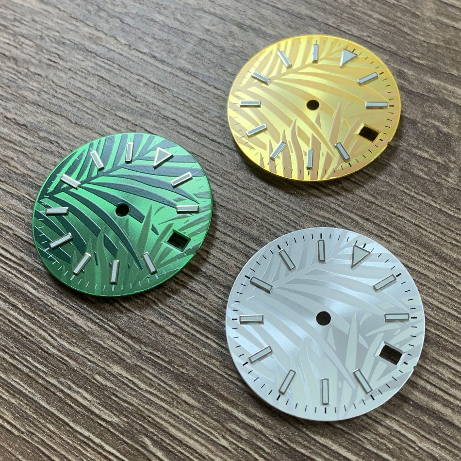 28.5MM blue luminous watch dial for ETA2836, 8215, 821A, 2813 automatic movements