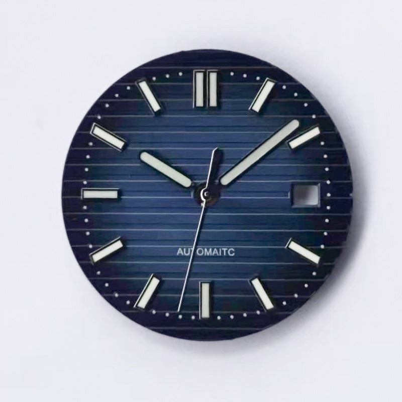 Cadran de montre 30,5 mm avec aiguilles vertes lumineuses, compatible avec les mouvements NH35/NH36