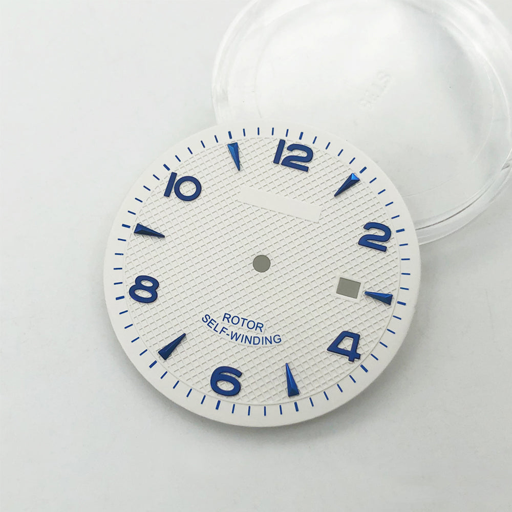 35.6MM watch dial with clear hour markers for ETA 2836 and Miyota 8215 movements.