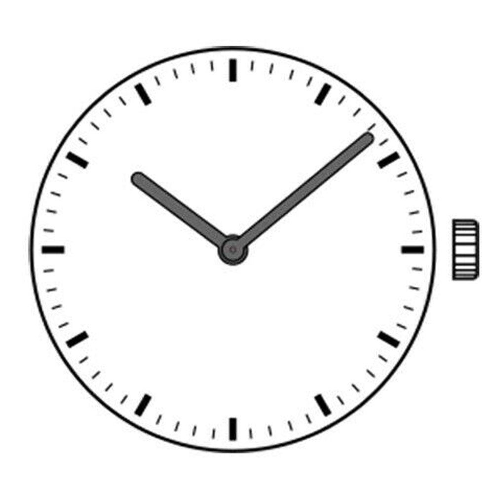 Sunon PE10 quartz watch movement with 2/3 hands, precise repair part for watch accessories.