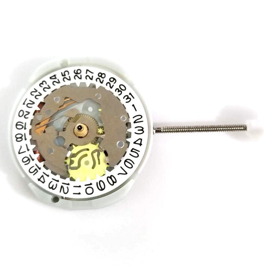 Sunon PE25 quartz watch movement with 3 hands and date window at 3/6 position for precision timekeeping