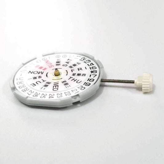 Sunon PE28 quartz watch with 3 hands, date and day display, ideal for accurate timekeeping.