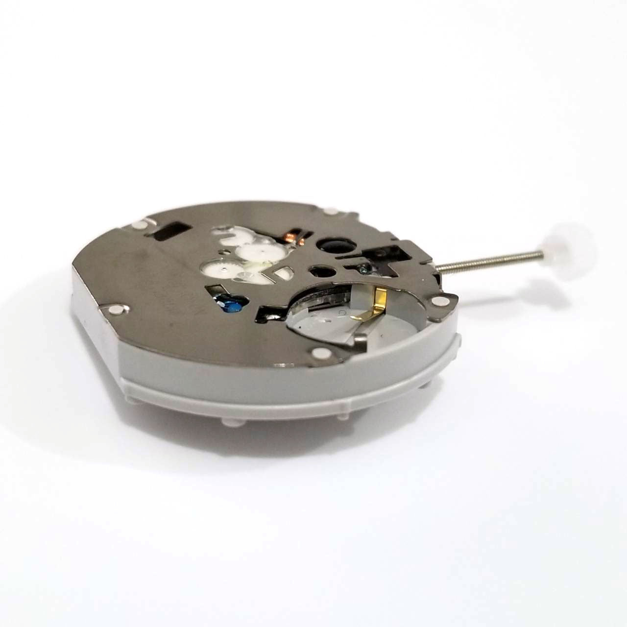 Sunon PE70 quartz watch movement with three hands, chronograph dials, and date window at 3 o'clock.