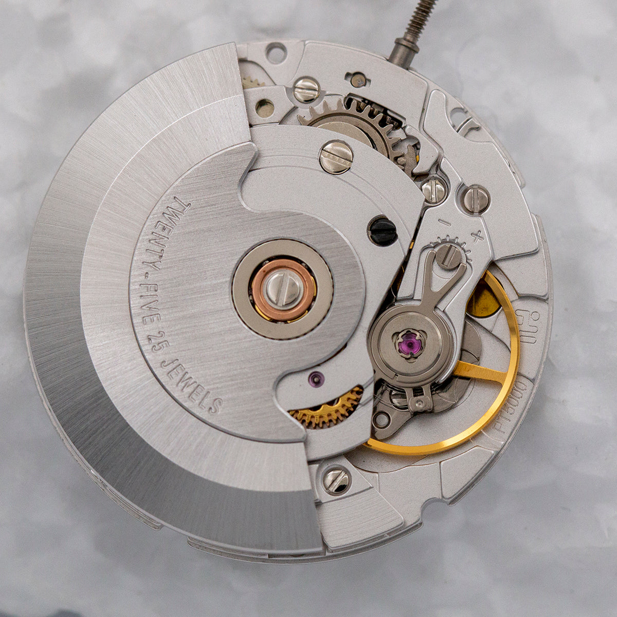 PT5000 automatic mechanical watch movement by China Made, precise ETA2824/SW200 compatible replacement part for repairs.