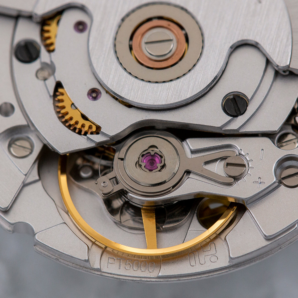 PT5000 automatic mechanical watch movement by China Made, precise ETA2824/SW200 compatible replacement part for watch repair.