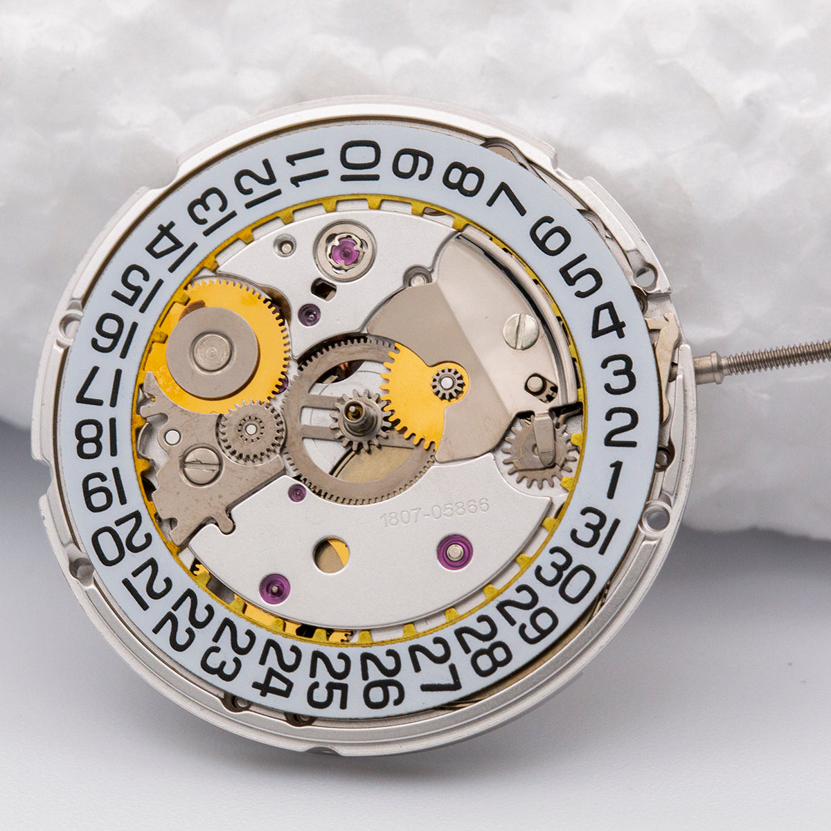 PT5000 automatic mechanical watch movement by China Made, compatible with ETA2824/SW200 models, precision replacement part.