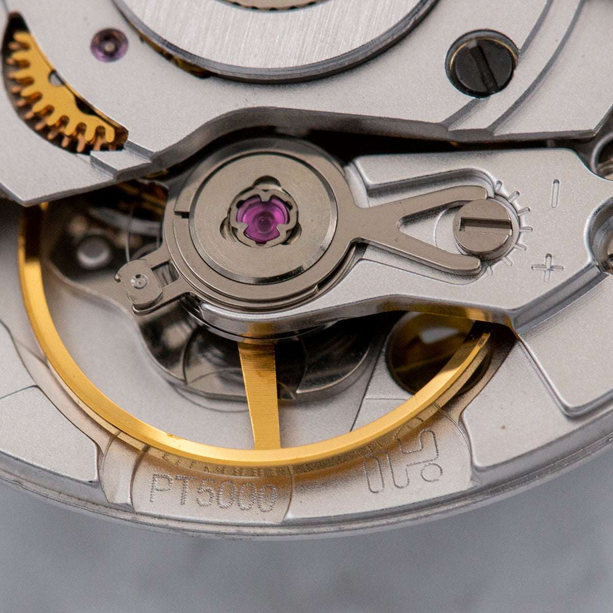 PT5000 automatic mechanical watch movement by China Made, compatible with ETA2824/SW200 models, precision replacement part.