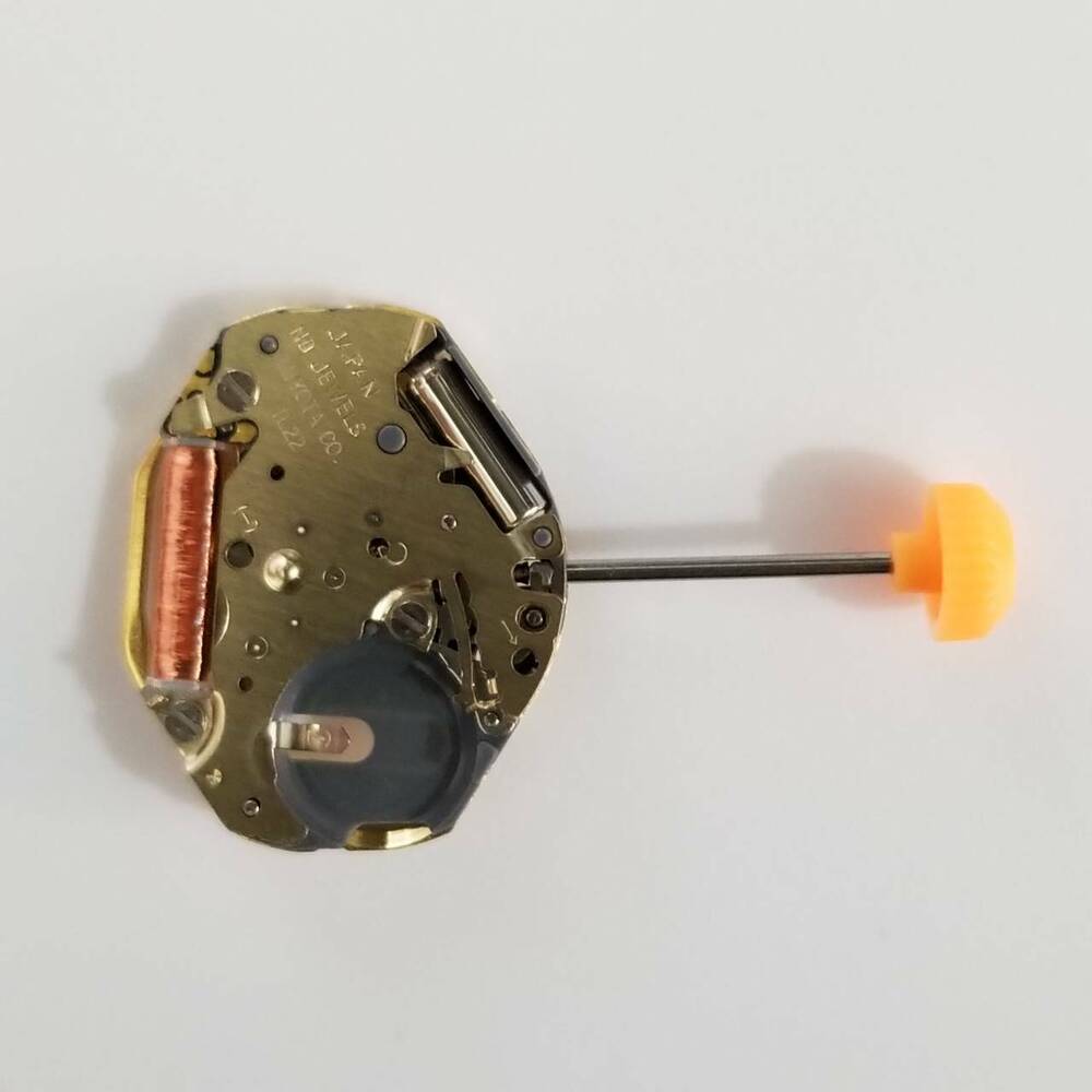 Miyota 1L22 quartz watch movement, 2-hand repair part, replaces 1020 1022 3D10 models, durable and precise.