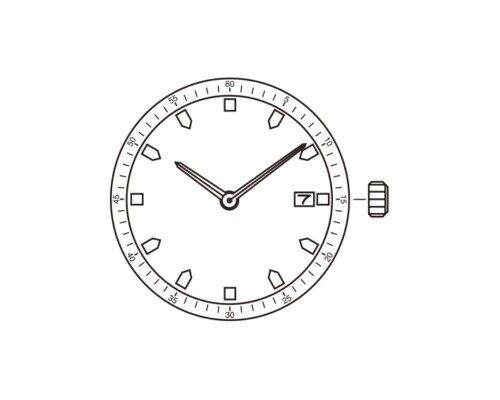 Miyota GM15 quartz watch movement repair part, precise replacement for GM17, ideal for watch accessories.