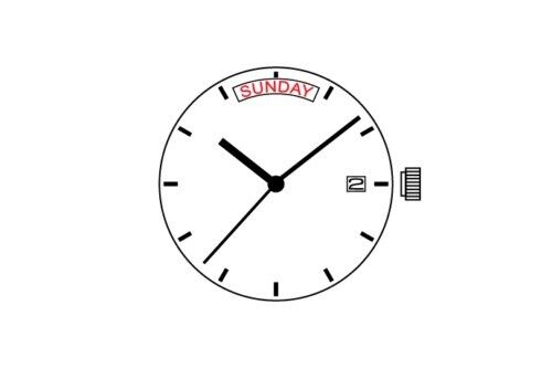 Epson VX44 quartz watch movement repair part compatible with V544 V744 Y144 models for precise timekeeping.