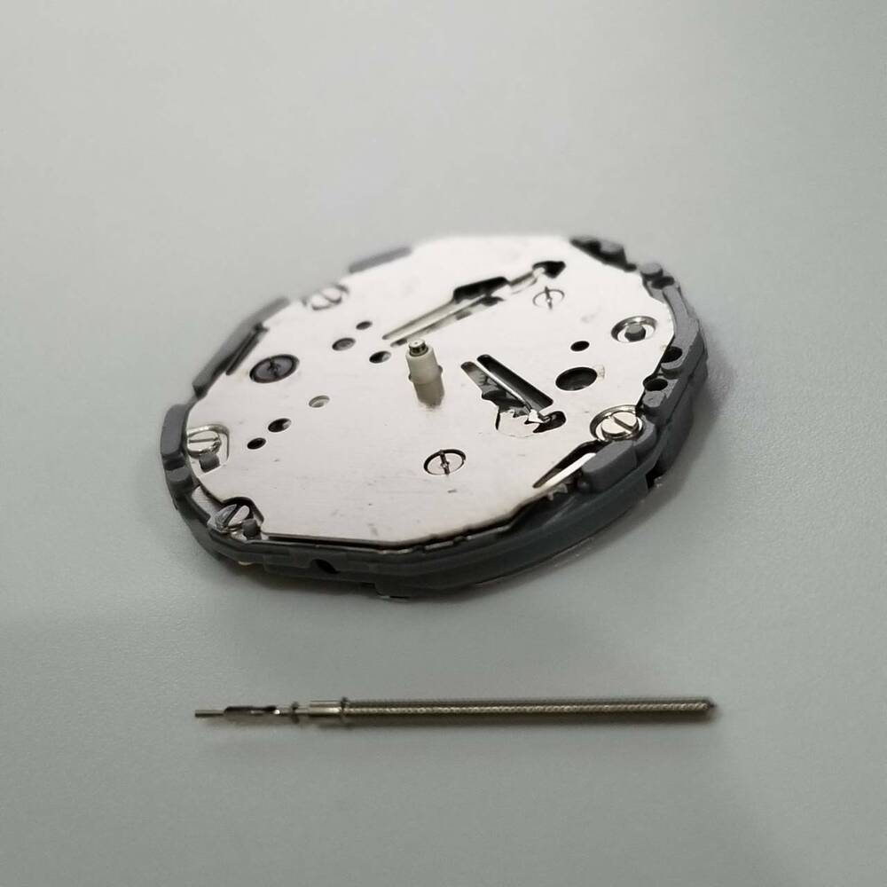 Hattori Epson VD76A quartz watch movement, precision timekeeping, Japan made craftsmanship.