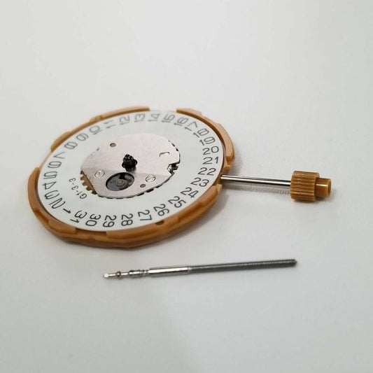 Miyota GM10 quartz watch movement replacement part, compatible with GM12 and 3W10 models.