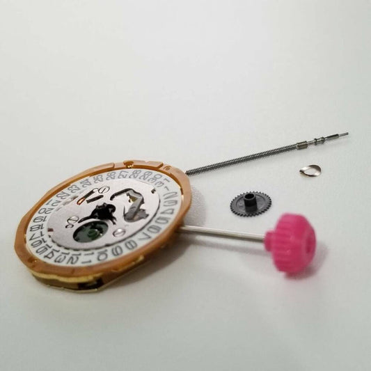 Miyota 9T15 quartz movement watch repair part with precision craftsmanship for accurate timekeeping.