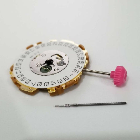 Miyota 9U15 quartz watch movement for precise watch repairs and replacements.