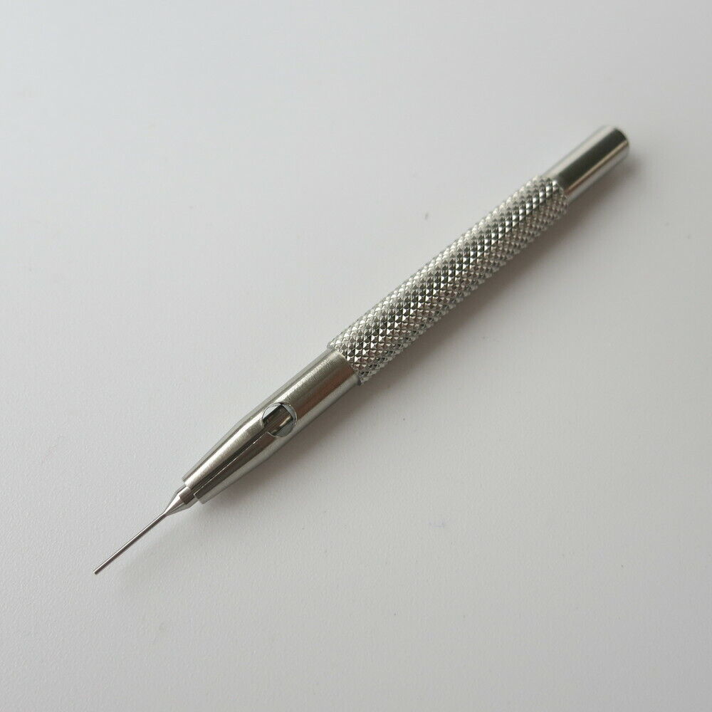 Steel pin punch sizing tool 0.5-1.6mm for precise watch band adjustment and repair