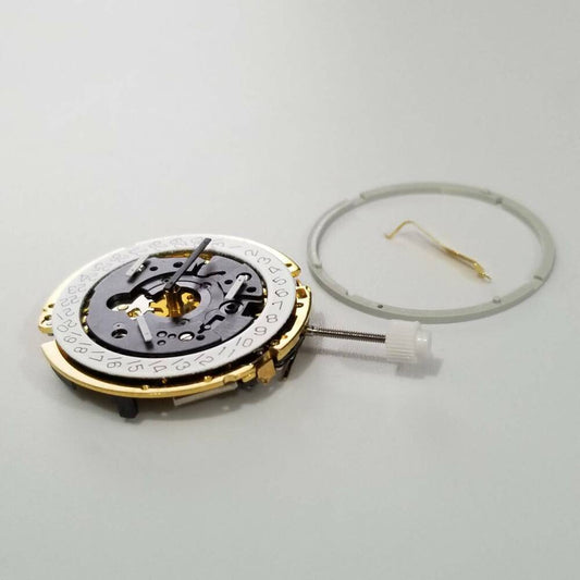 ISA 8172/220 gold watch repair part with quartz movement, replacement for 8162/220 models.